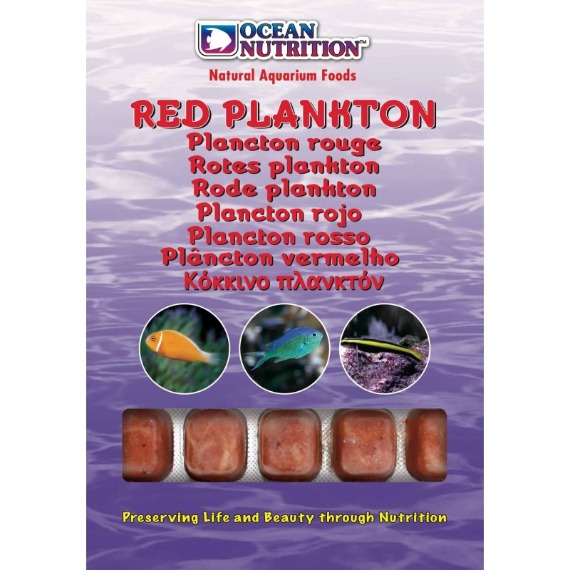 Ocean nutrition Red Plancton lot de 10 plaquettes