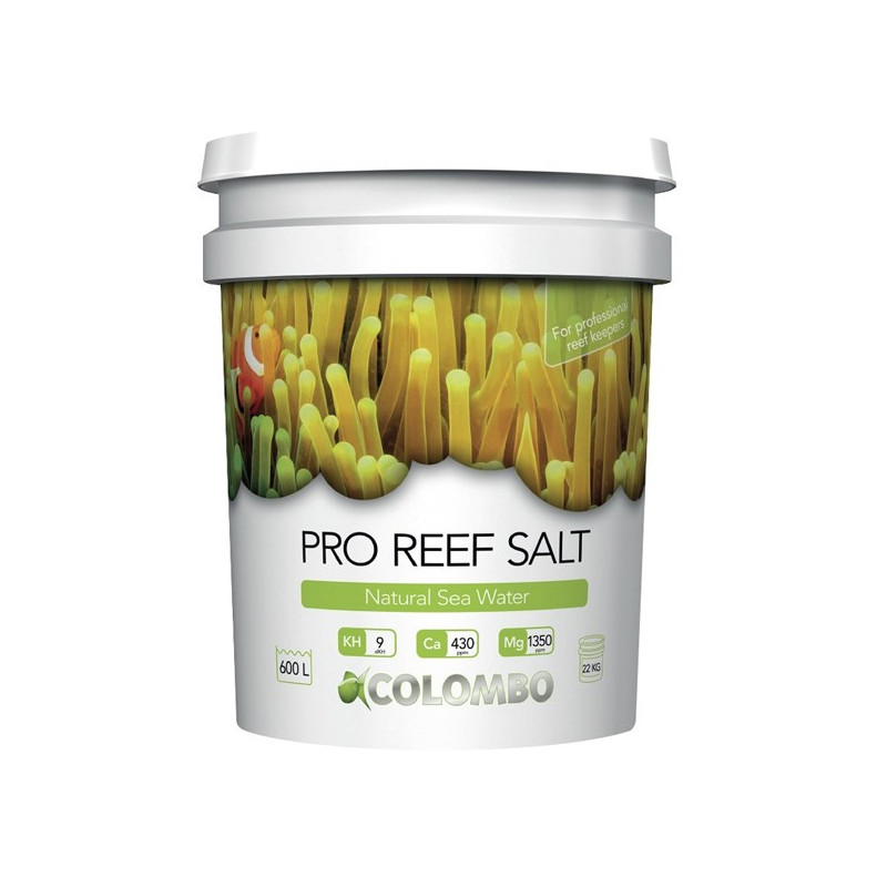 Colombo natural reef salt 22kg seau