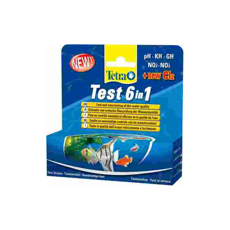 Tetra test bandelette 6 in 1