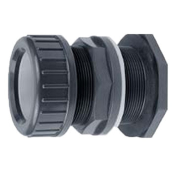 Traversée de cuve PVC dia 20 pour trou 27mm