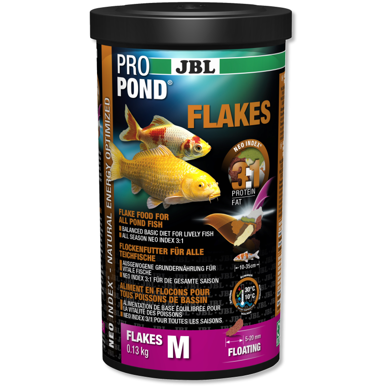 JBL ProPond Flakes M-6mm 0,13kg 4,50 €