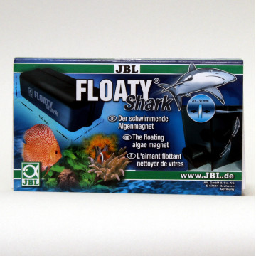 JBL Floaty Shark pour aquariums jusqu'à max. 20-30 mm d'épaisseur.