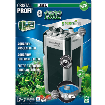 JBL CristalProfi e1502 greenline pour aquariums de 200 à 700 litres...