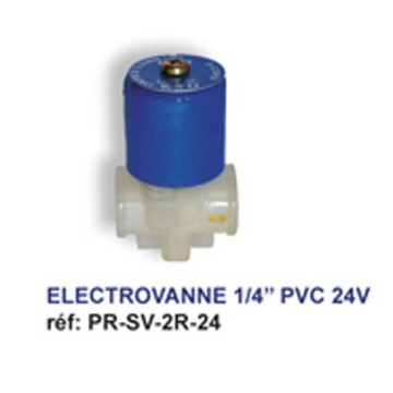 Électrovanne 1/4 pvc -24volt  20,00 €