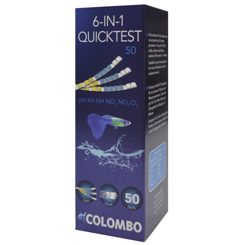 Colombo aqua quicktest 50 barettes 