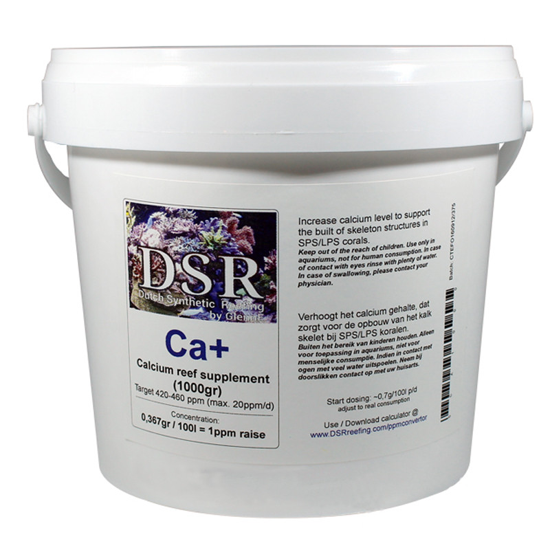 DSR Ca+ (Ca augmenter) : Calcium Chloride 500 gr 8,95 €