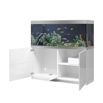 Oase aquarium HighLine Optiwhite 400 blanc (aquarium & meuble) + bo...