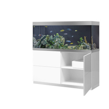 Oase aquarium HighLine Optiwhite 400 blanc (aquarium & meuble) + bo...