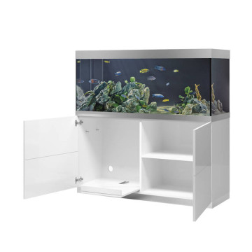 Oase aquarium HighLine Optiwhite 400 blanc (aquarium & meuble) + bo...