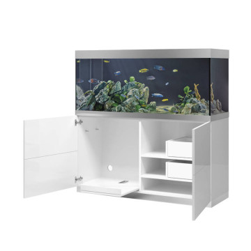 Oase aquarium HighLine Optiwhite 400 blanc (aquarium & meuble) + bo...