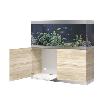 Oase aquarium HighLine Optiwhite 400 chêne (aquarium & meuble) + bo...