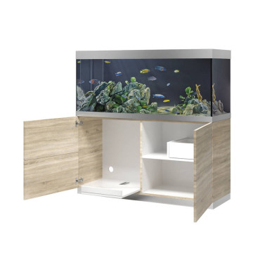 Oase aquarium HighLine Optiwhite 400 chêne (aquarium & meuble) + bo...