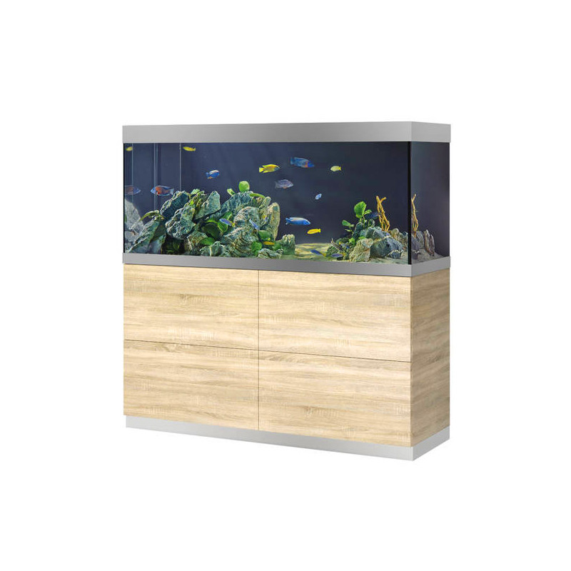 Oase aquarium HighLine Optiwhite 400 chêne (aquarium & meuble) + bo...