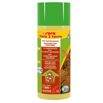 Sera flore 2 ferro 250ml suffisante pour : 1.000 litres 11,00 €