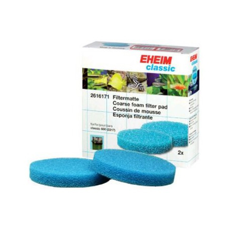 Eheim mousses bleue Classic 600 (pour filtre 2217)