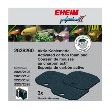 Eheim mousse charbon pour (filtre 350T/600T par 3)