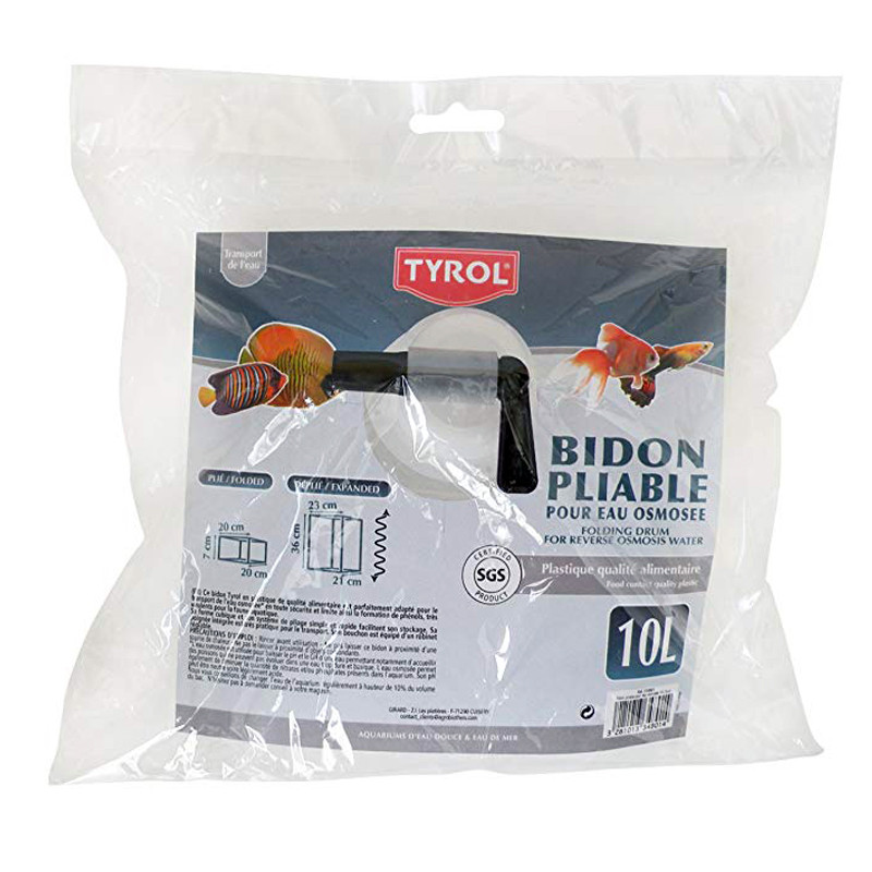 Bidon pliable pour eau osmosée 10L 7,25 €