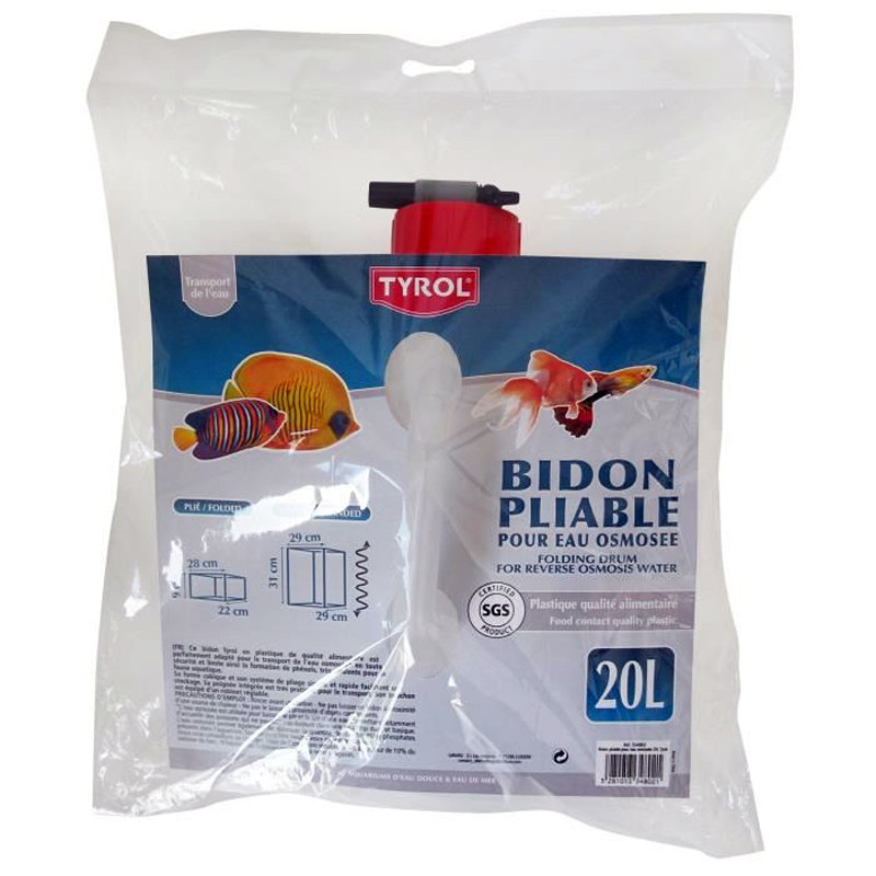 Bidon pliable pour eau osmosée 20L 11,80 €