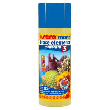 Sera marin component 3 trace elements anionics 250ml apporte des oligo-éléments essentiels.