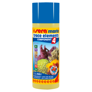 Sera marin component 4 trace elements kationics 250ml apporte des oligo-éléments essentiels.