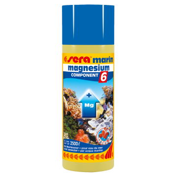 Sera marin component 6 magnesium 250ml contient du magnésium, un élément essentiel.