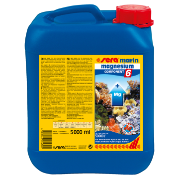 Sera marin component 6 magnesium 5 litres contient du magnésium, un...