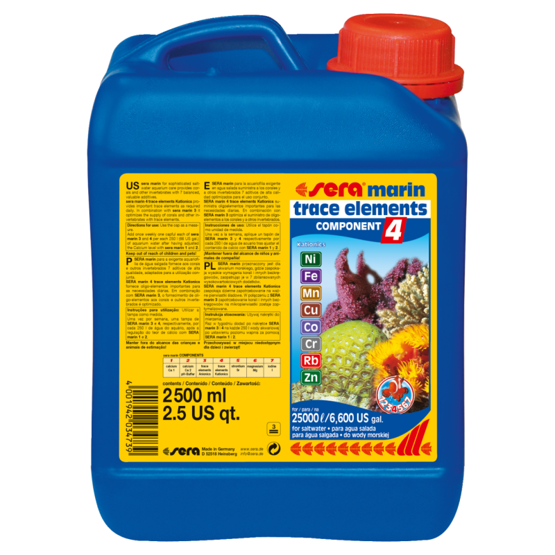 sera marin component 4 trace elements kationics 2500ml apporte des ...