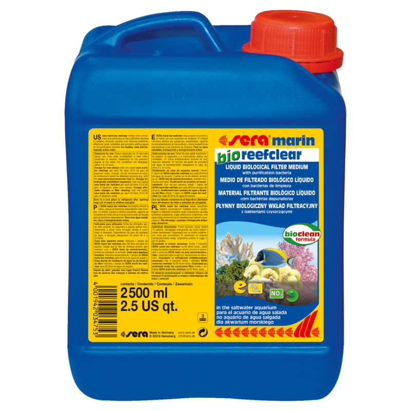 Sera marin bio reefclear 2500ml un capuchon de sera marin bio reefc...