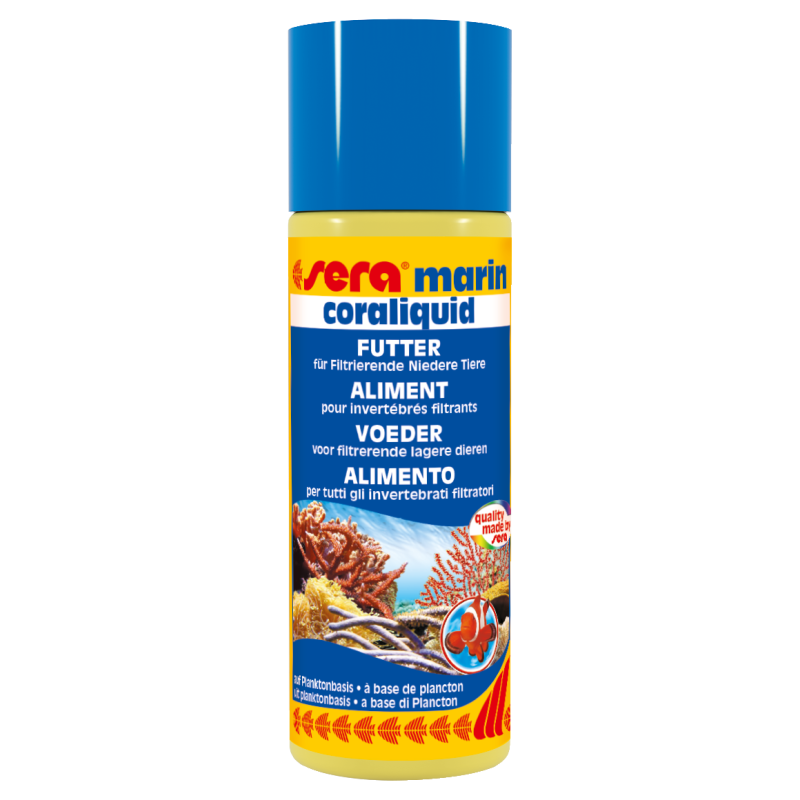 Sera marin Coraliquid 100ml dose 5ml pour 200 litres d'eau. 6,80 €