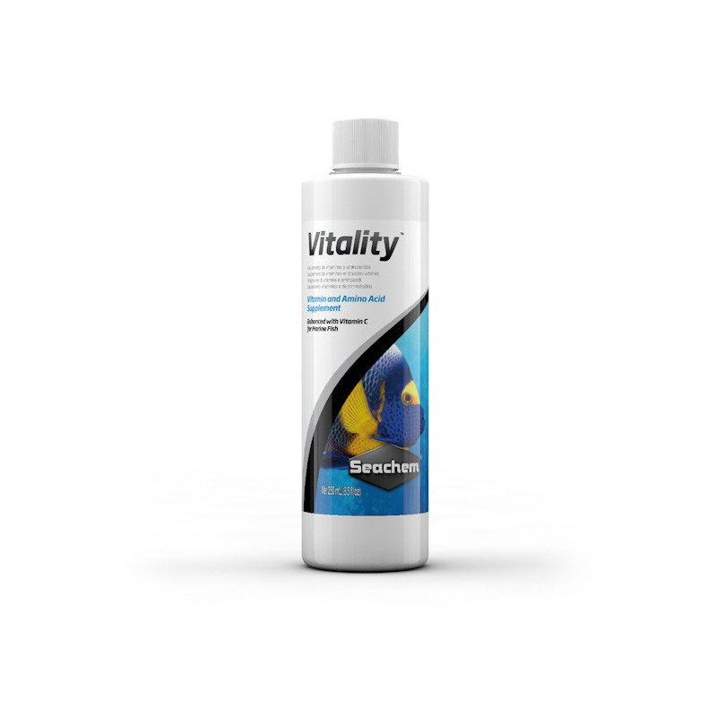 Seachem Vitality 250ml complément complet de vitamines, d'acides am...