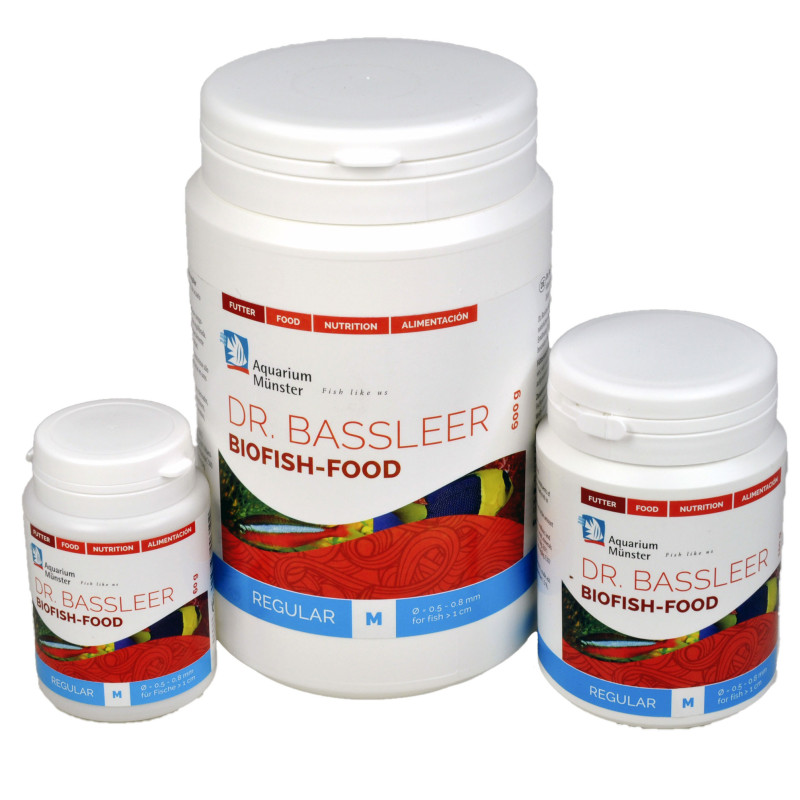 Dr.Bassleer Biofish Food regular M 150g 0.6mm pour poissons jusqu’à...