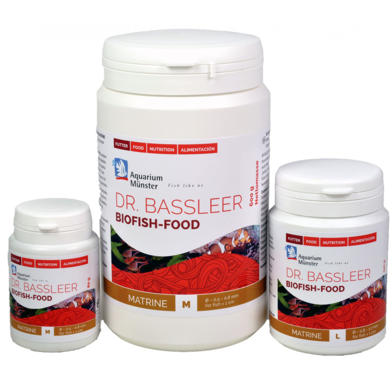 Dr.Bassleer Biofish Food matrine M 60gr 0.6mm pour poissons jusqu’à...