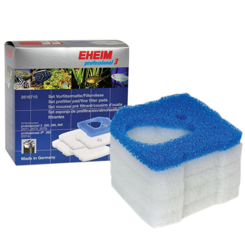 Eheim préfiltre + ouates Pro 3 250/350/600 pour (filtre 2071/73/74/...