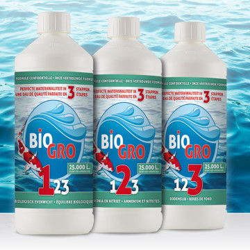 BIOGRO 123 - 3x1 Litre (Pour 25.000 Litres d'eau) 49,00 €