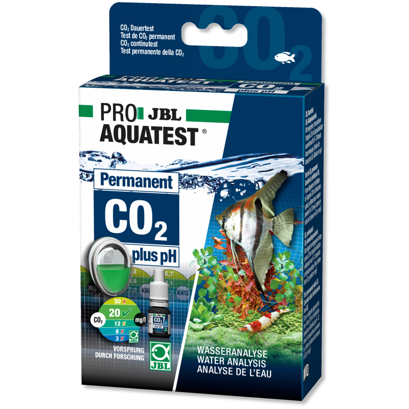 JBL ProAquaTest CO2/pH Permanent pour 9 à 12 mois eau douce.