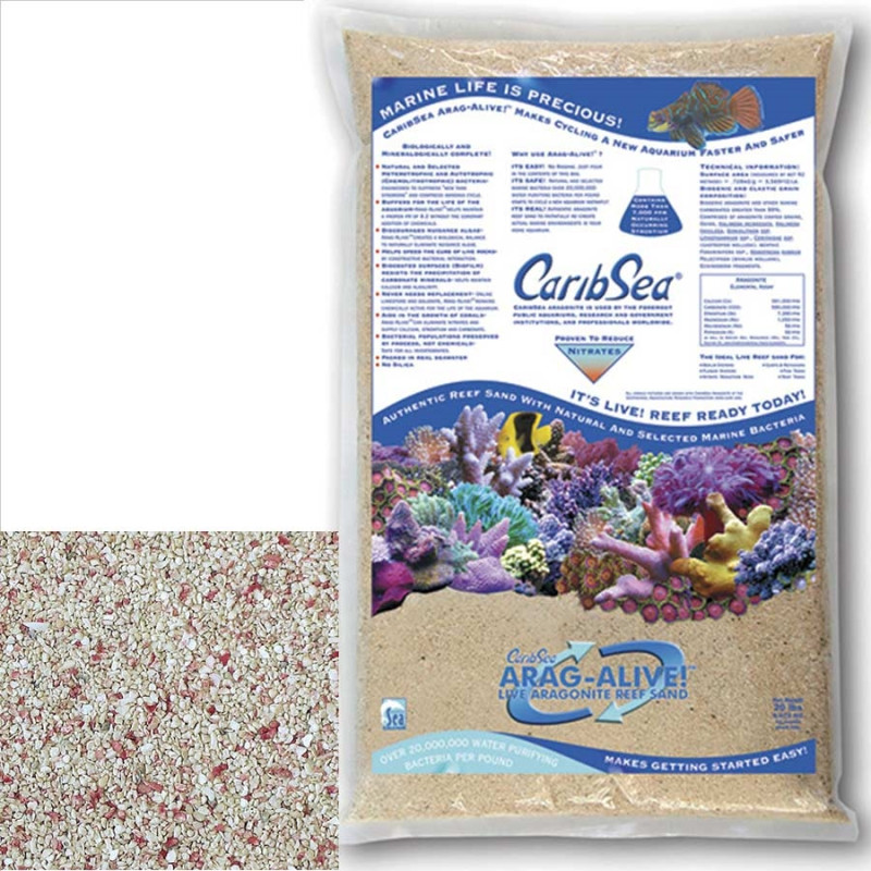 CaribSea Arag-alive fiji pink 9 kg 