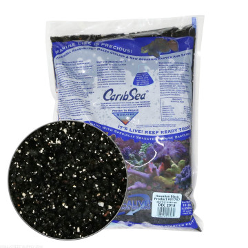 CaribSea Arag-Alive!™ Live Aragonite Sand Hawaiian Black 9kg