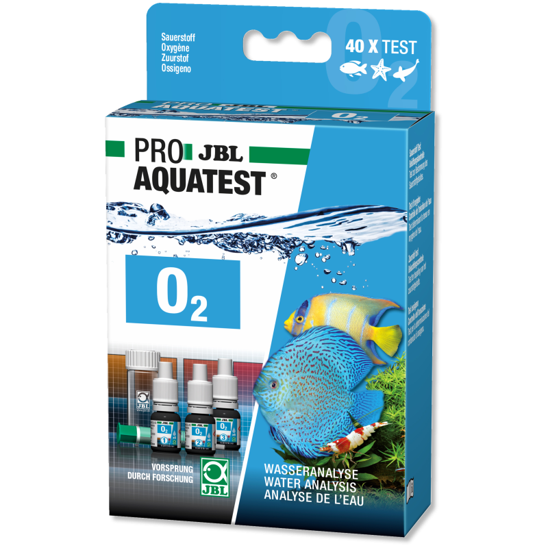 JBL ProAquaTest O2 Oxygène 40 tests eau douce et eau de mer.