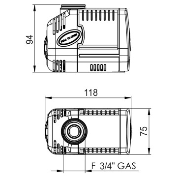 Tunze® pompe de Reprise Multi 1073.020 Silence débit : 200 - 2.400 l/h