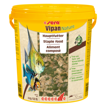 Sera Vipan Nature gros flocon 4kg (21 litres) aliment composé XL av...