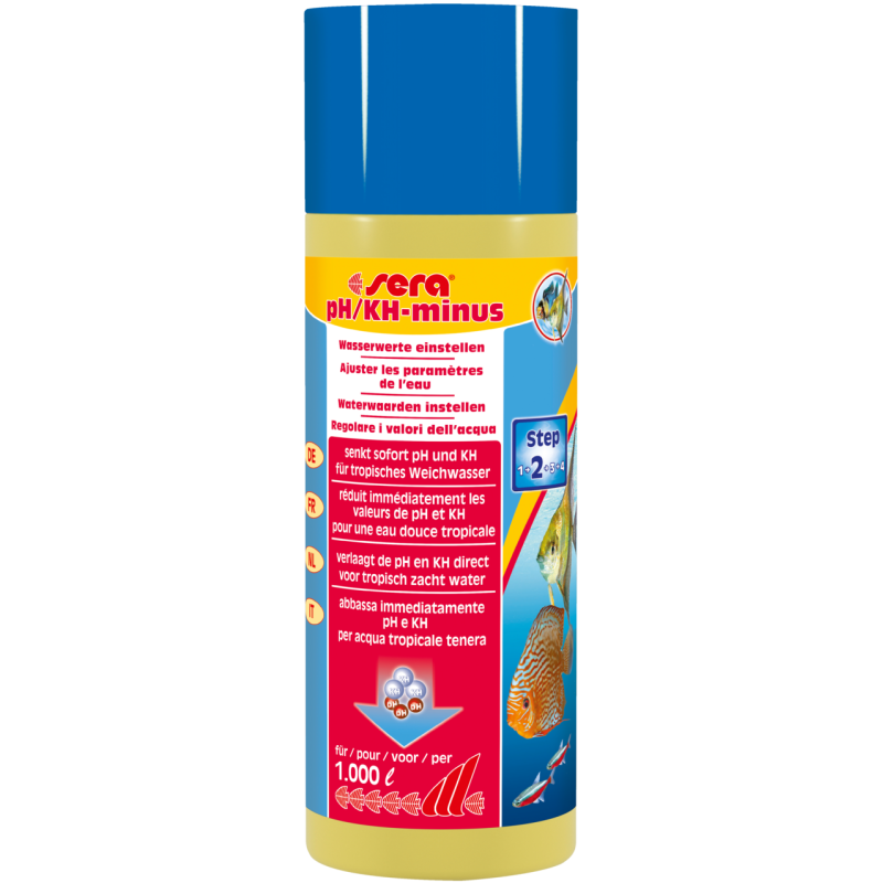 Sera pH/KH-minus 250ml suffisant pour : 1.000 litres 11,50 €