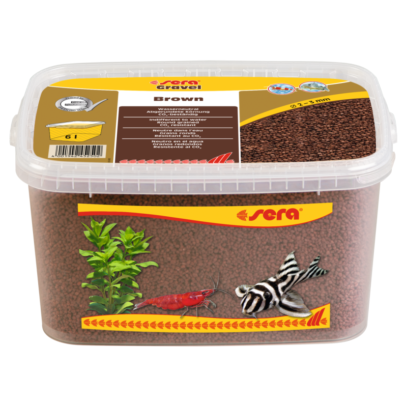 Sera Gravier Brown Ø 2 – 3 mm 6 litres 22,89 €