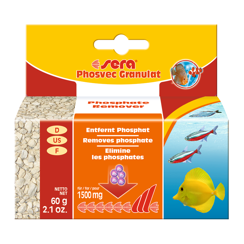 Sera phosvec Granulat 60gr 3,40 €