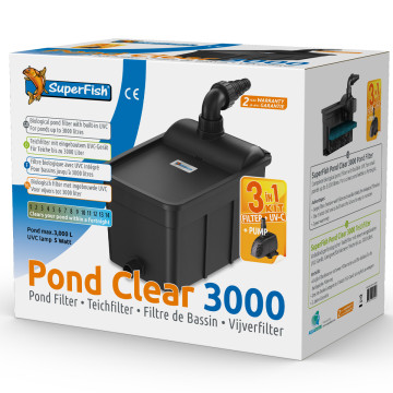 Superfish Pond Clear 3000 kit pour 3.000 litres d'eau