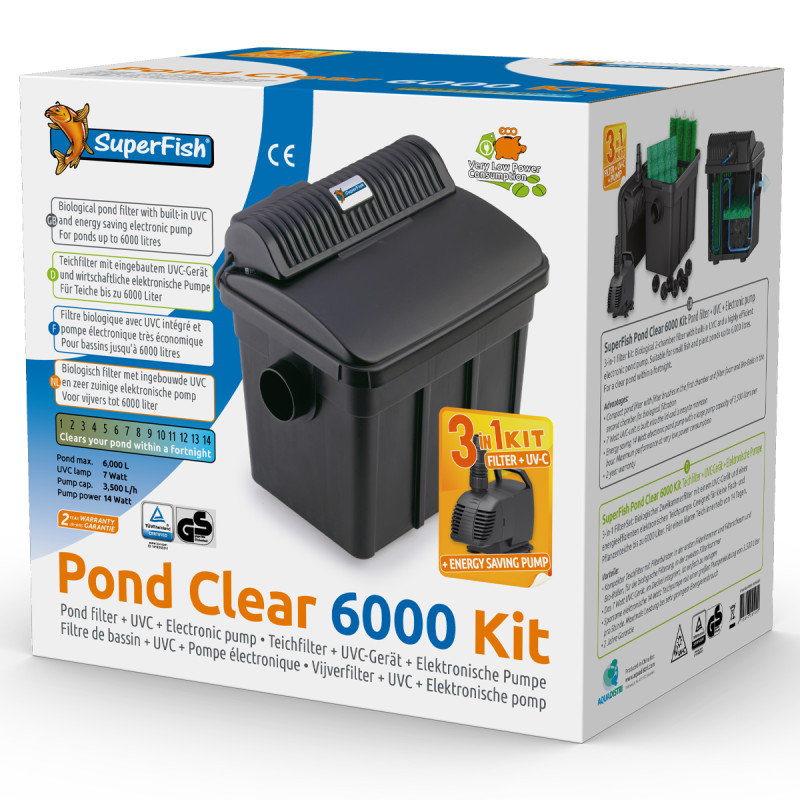 Superfish Pond Clear 6000 kit pour 6.000 litres d'eau 164,99 €