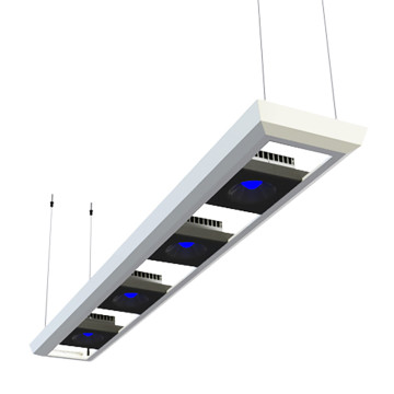 ReefLed 90 suspension 180x26, aqua 180-205cm Blanc