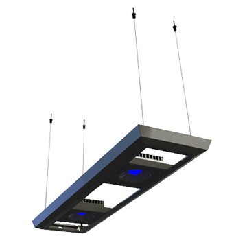 ReefLed 90 suspension 100x26, aqua 100-120cm Noir