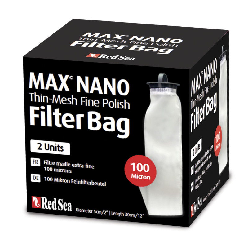 RedSea 100 micron Filter Bag Max© nano 2 units