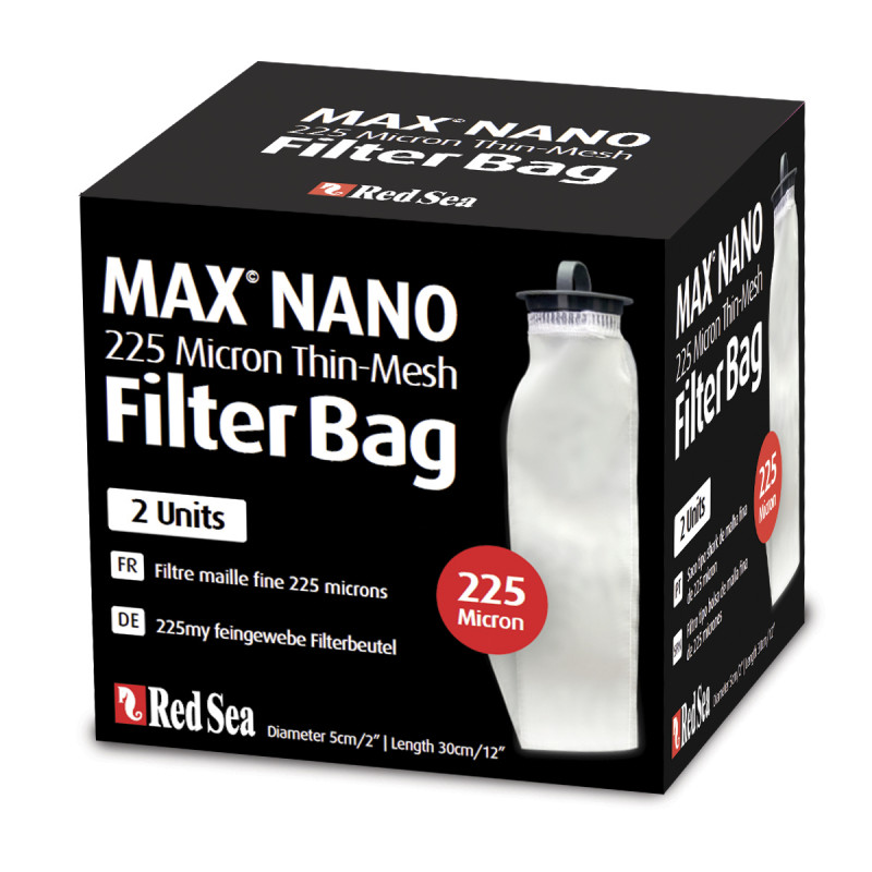 RedSea 225 micron Filter Bag Max© nano 2 units