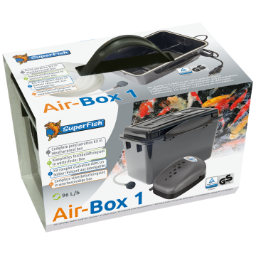 Superfish Air-box 1 / 96l/h 2w (1.6 litres minute - 1.75m de tuyau + diffuseur) 